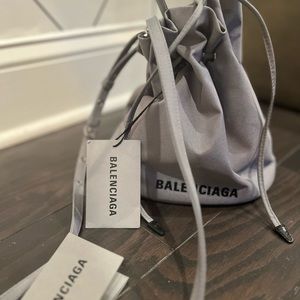 Balenciaga Small Wheel Drawstring Bucket Bag
